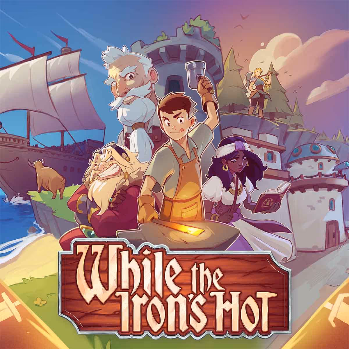 While the Iron's Hot key art